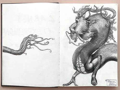 Dragon-mandrill ("Mandrill-Headed Dragon")