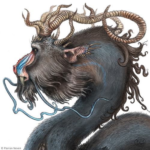 Dragon-mandrill ("Mandrill-Headed Dragon")